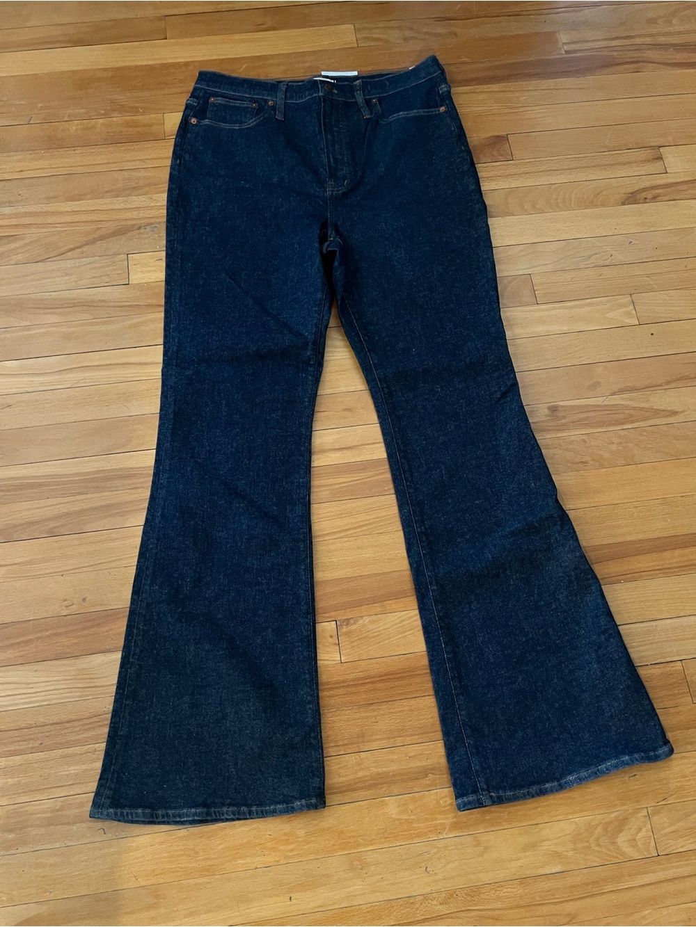 NWT Madewell The Perfect Vintage Flare Jean Size 32T Tall Dark Wash